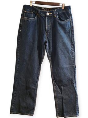COOGI Australia Dark Wash Embroidered Pocket Jeans W36 L34